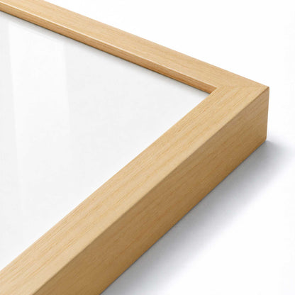 [Color:American Maple], Picture of art in a American Maple frame at an angle