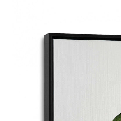 [Color:Satin Black], Picture of art in a Satin Black frame at an angle