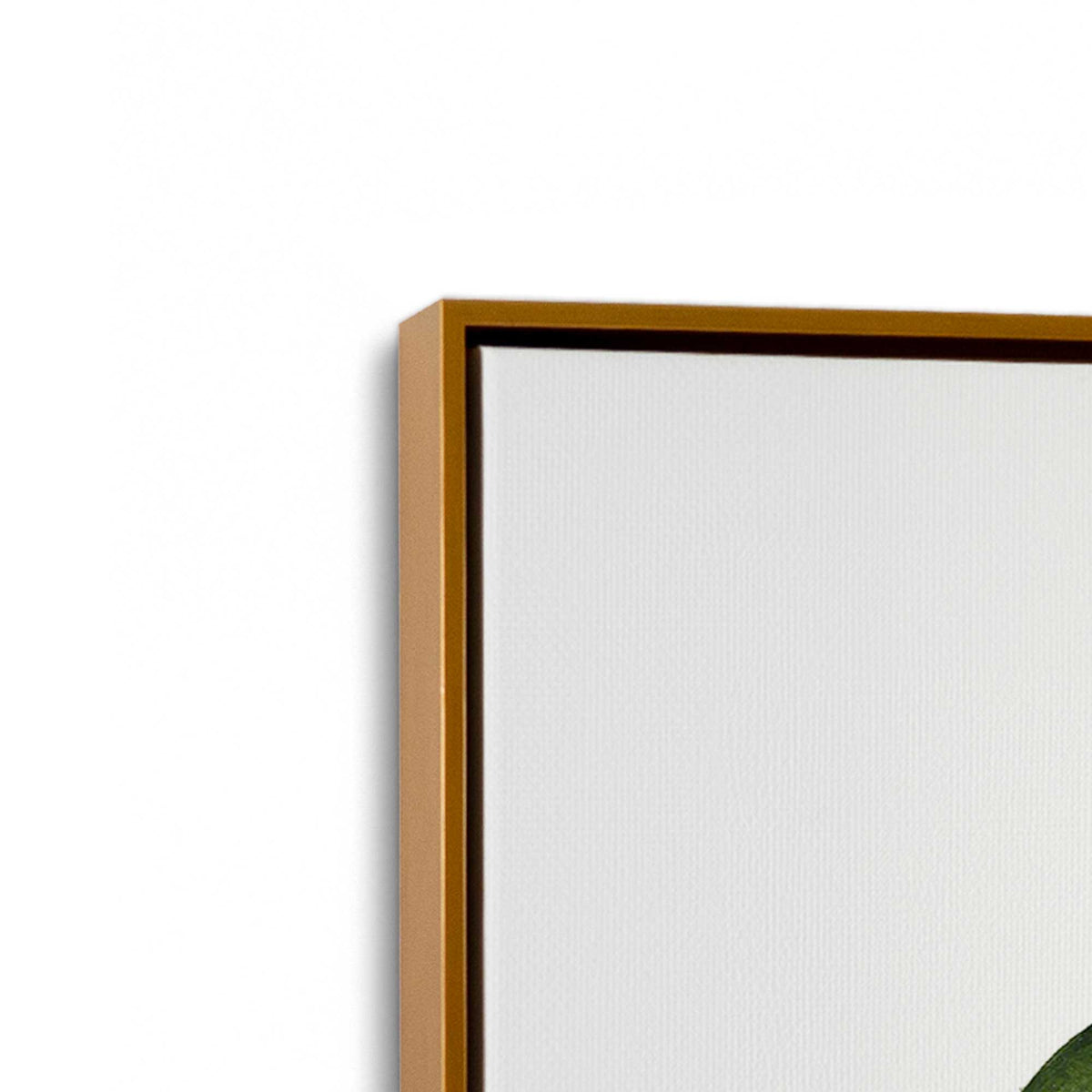 [Color:Polished Gold], Picture of art in a Polished Gold frame at an angle