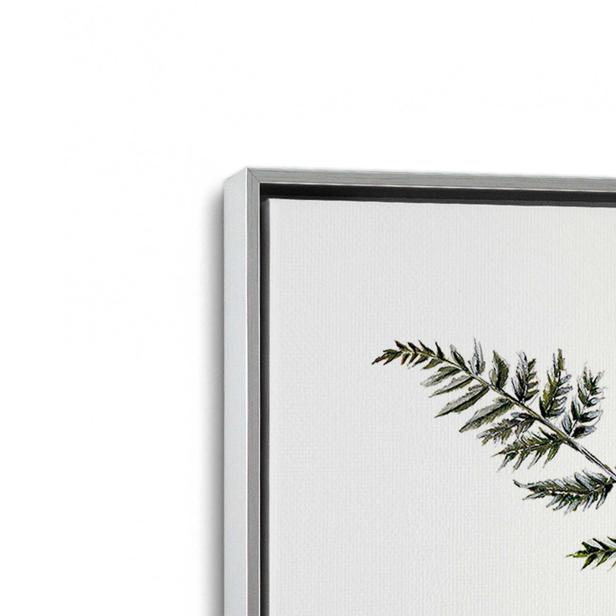 [Color:Polished Chrome], Picture of art in a Polished Chrome frame at an angle