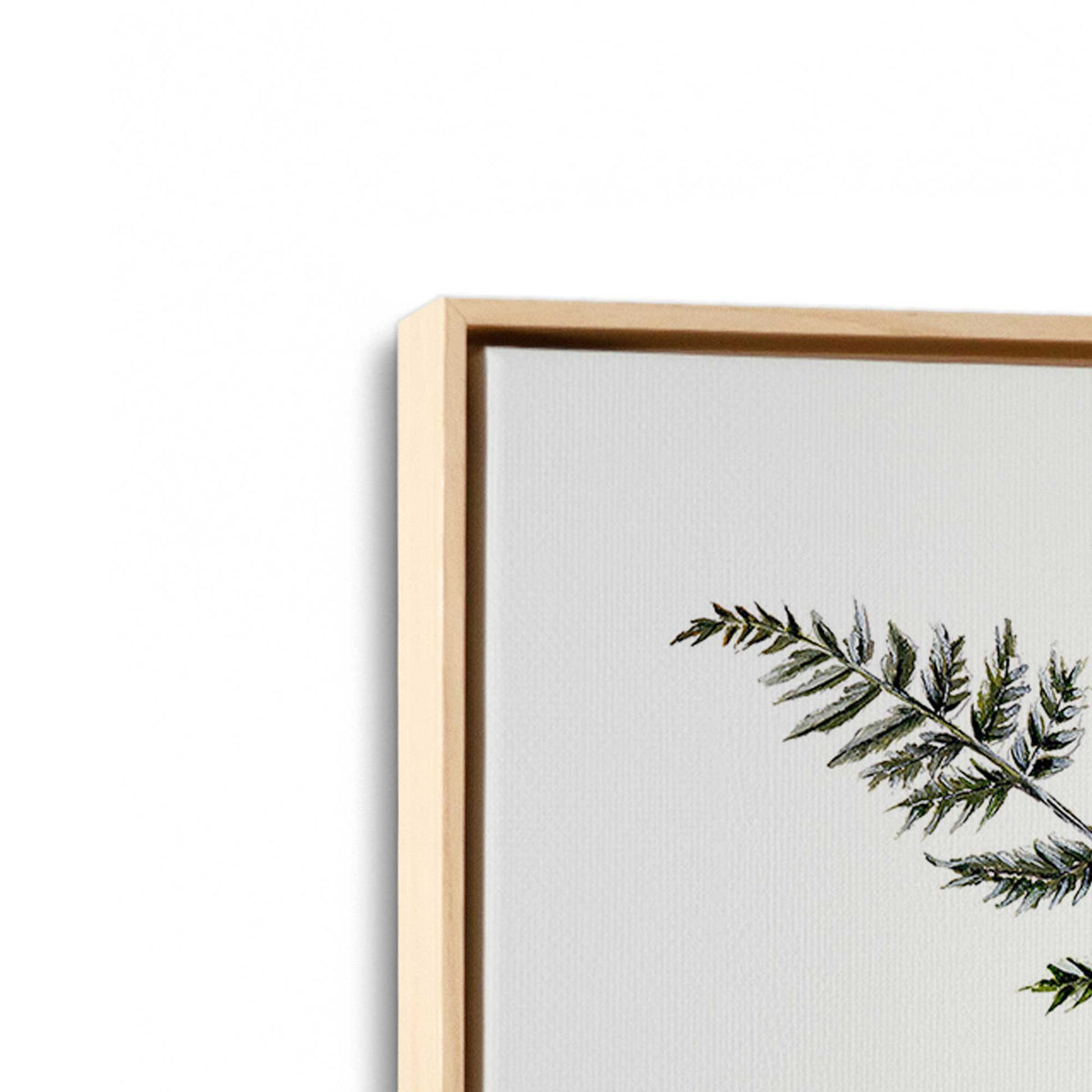 [Color:American Maple], Picture of art in a American Maple frame at an angle