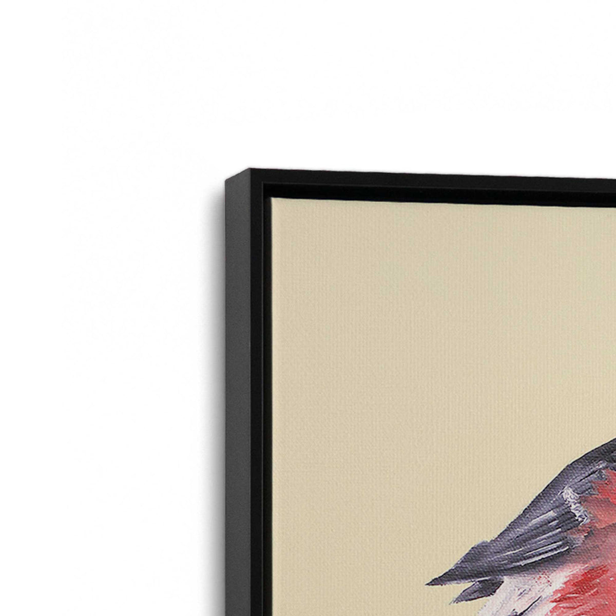[Color:Satin Black], Picture of art in a Satin Black frame at an angle