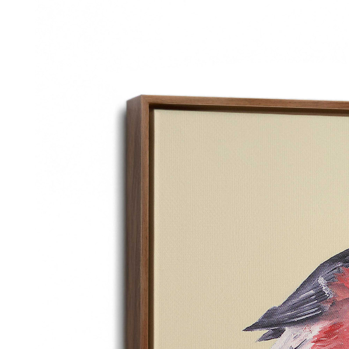 [Color:Walnut], Picture of art in a Walnut frame at an angle