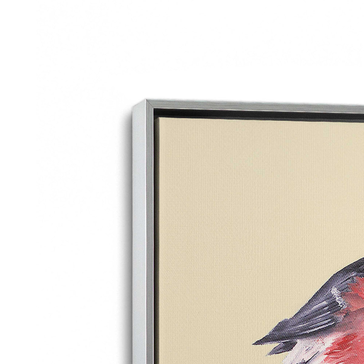 [Color:Polished Chrome], Picture of art in a Polished Chrome frame at an angle