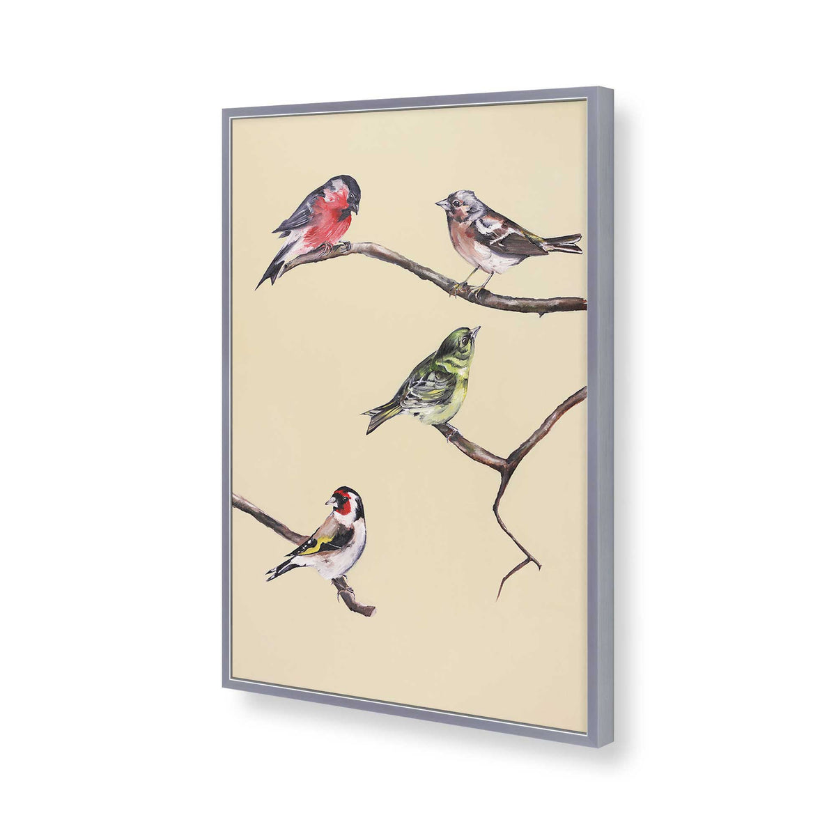 [Color:Polished Chrome], Picture of art in a Polished Chrome frame of the corner