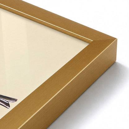 [Color:Polished Gold], Picture of art in a Polished Gold frame at an angle