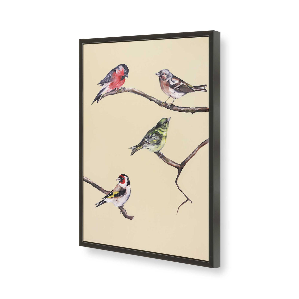 [Color:Satin Black], Picture of art in a Satin Black frame of the corner