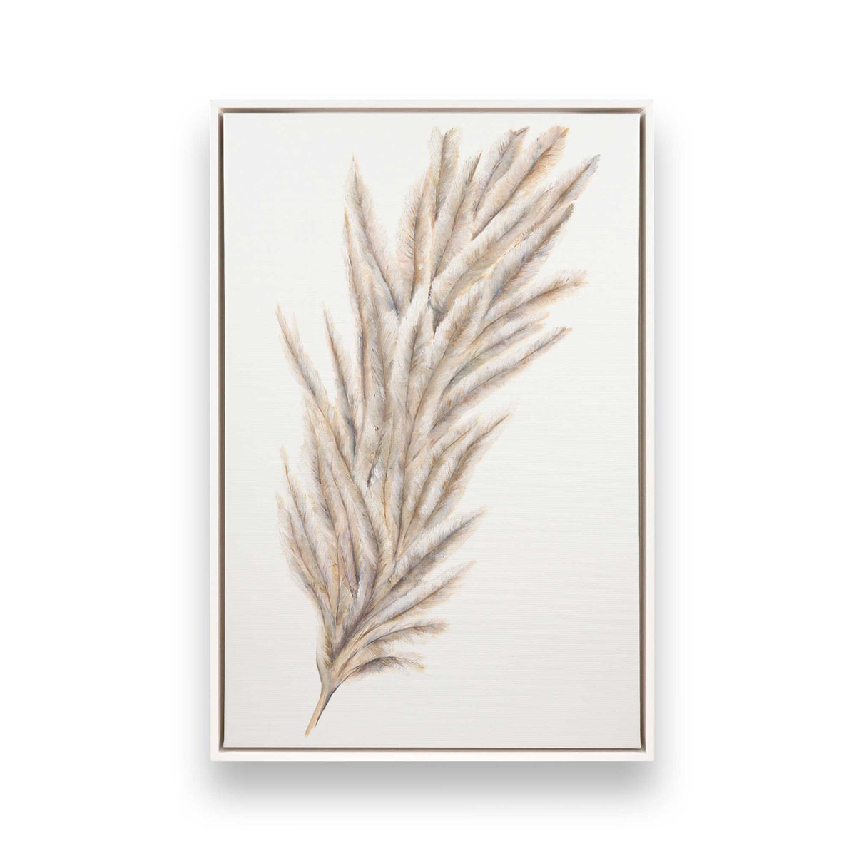 [Color:Opaque White], Picture of art in a White frame