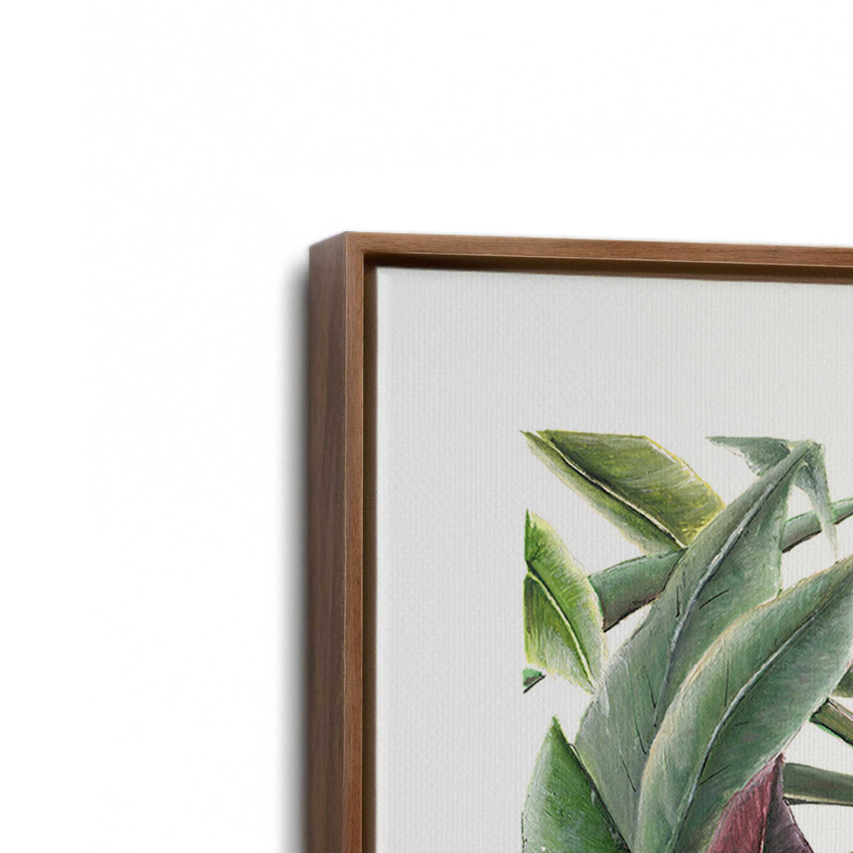 [Color:Walnut], Picture of art in a Walnut frame at an angle