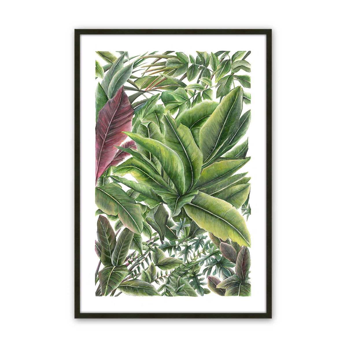 [Color:Satin Black], Picture of art in a Satin Black frame