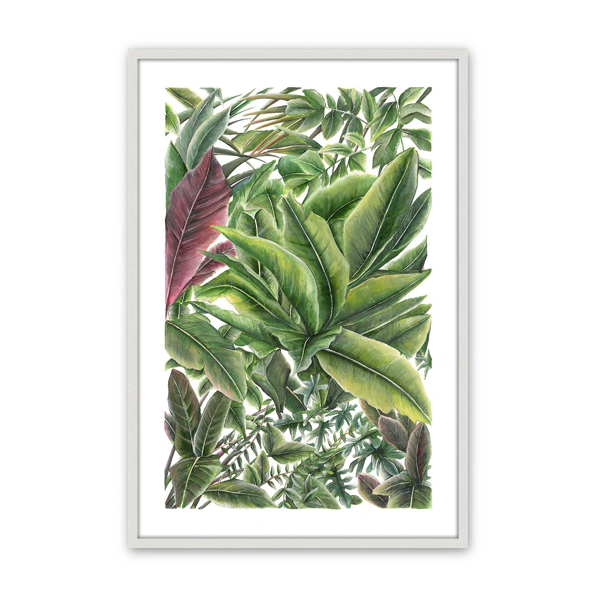 [Color:Opaque White], Picture of art in a Opaque White frame