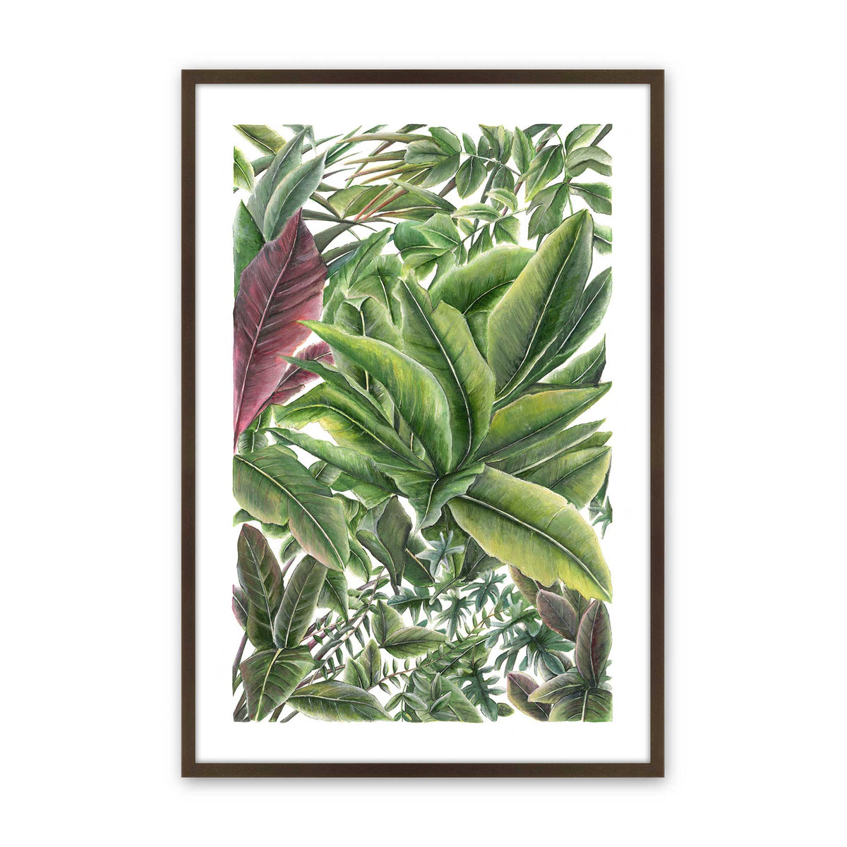 [Color:Brown], Picture of art in a Brown frame