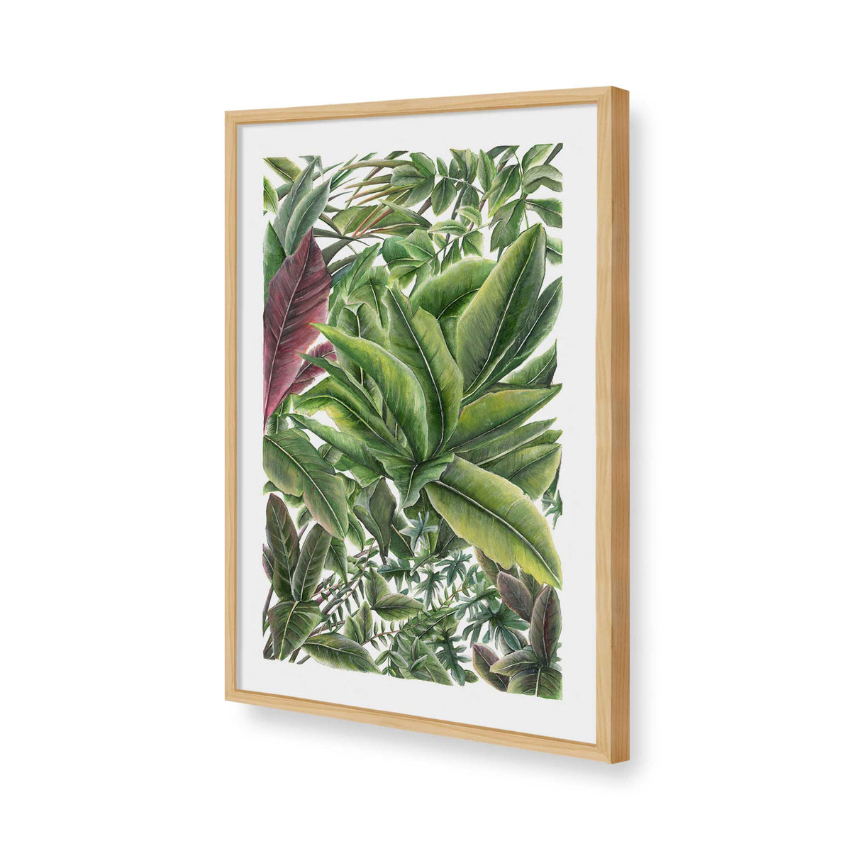 [Color:American Maple], Picture of art in a American Maple frame of the corner
