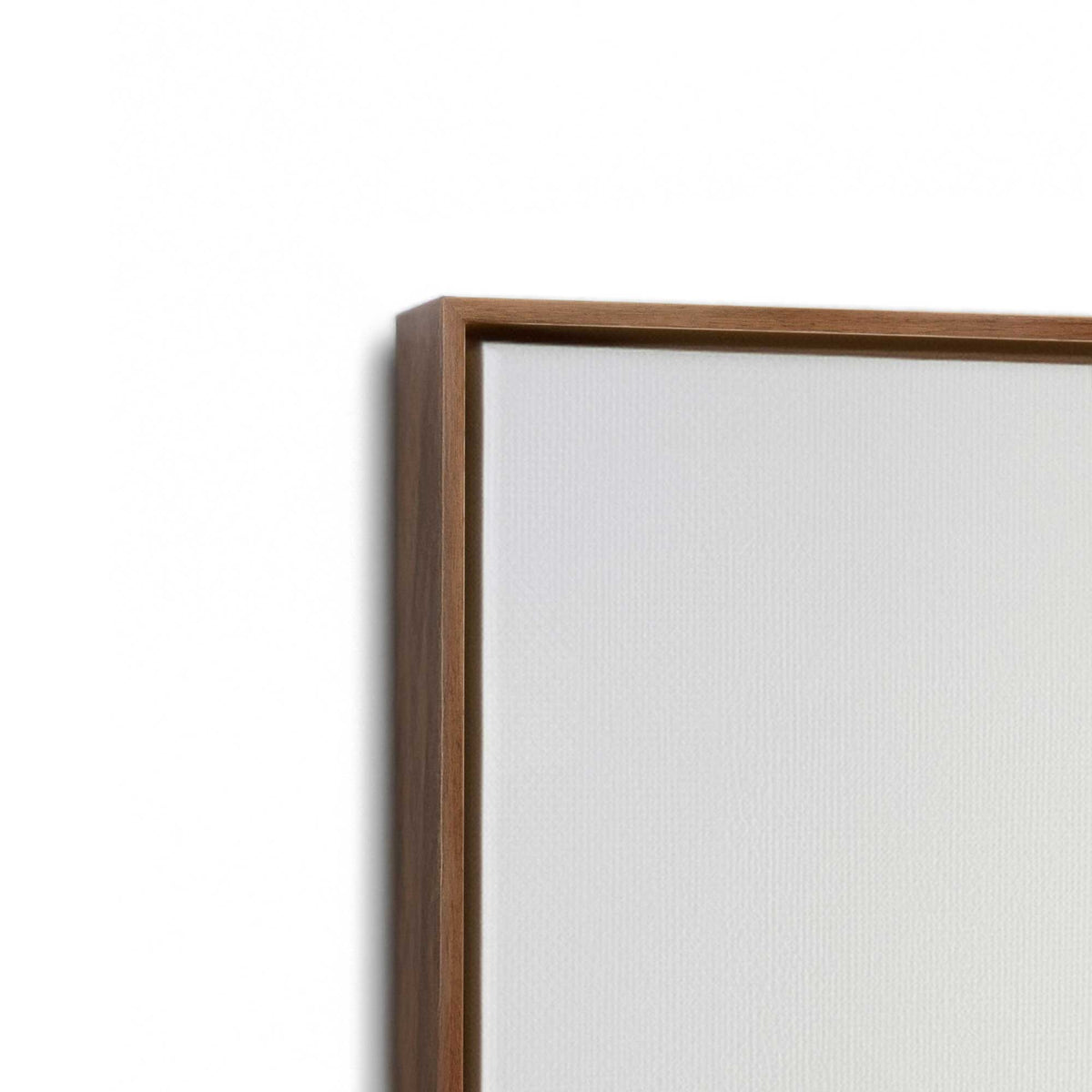 [Color:Walnut], Picture of art in a Walnut frame at an angle