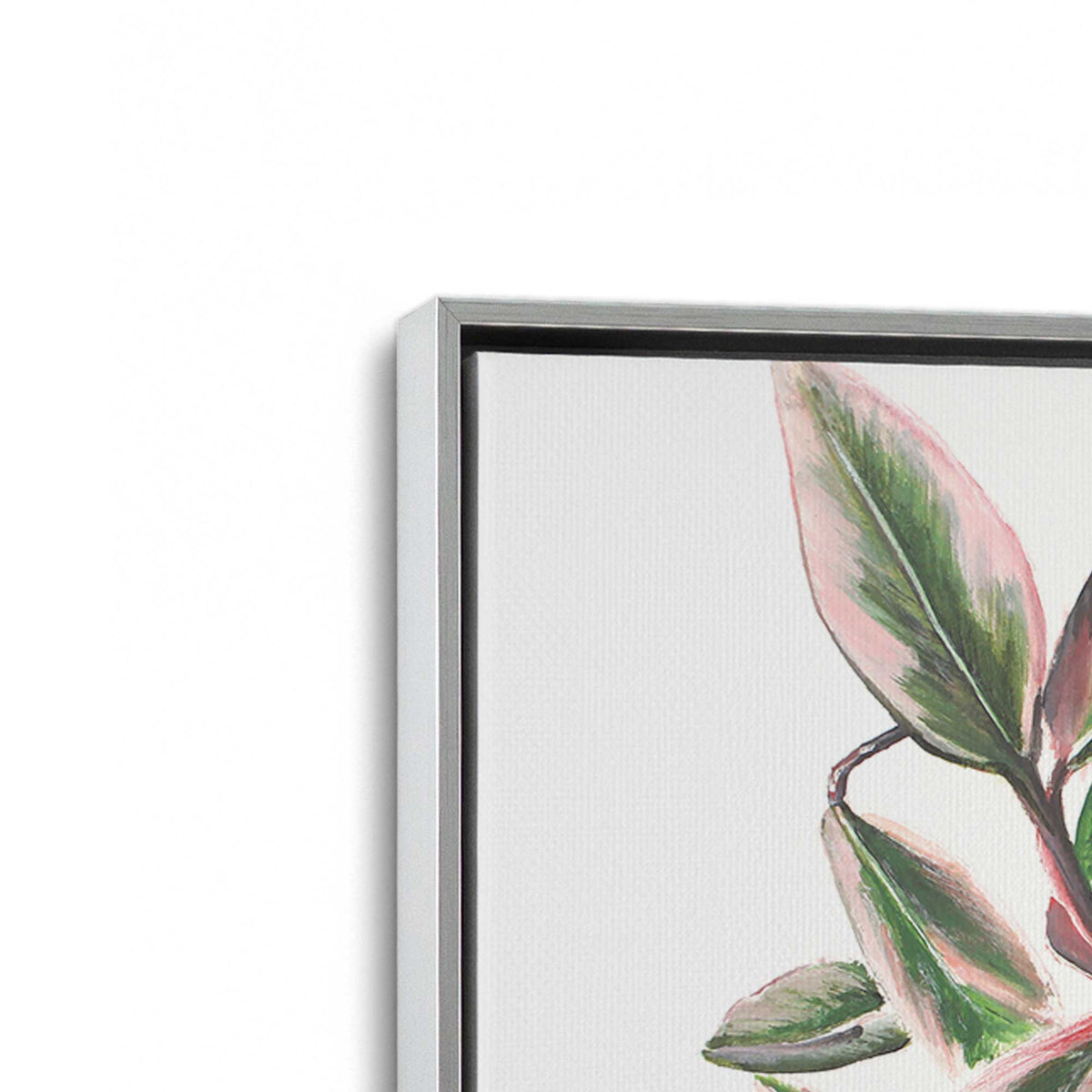 [Color:Polished Chrome], Picture of art in a Polished Chrome frame at an angle