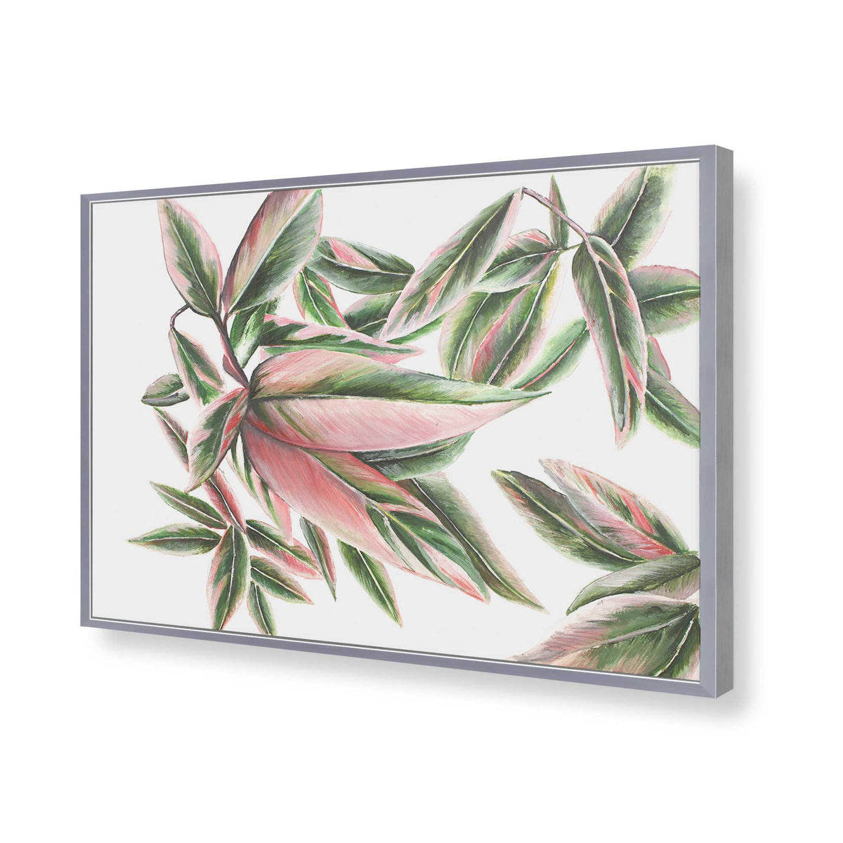 [Color:Polished Chrome], Picture of art in a Polished Chrome frame of the corner