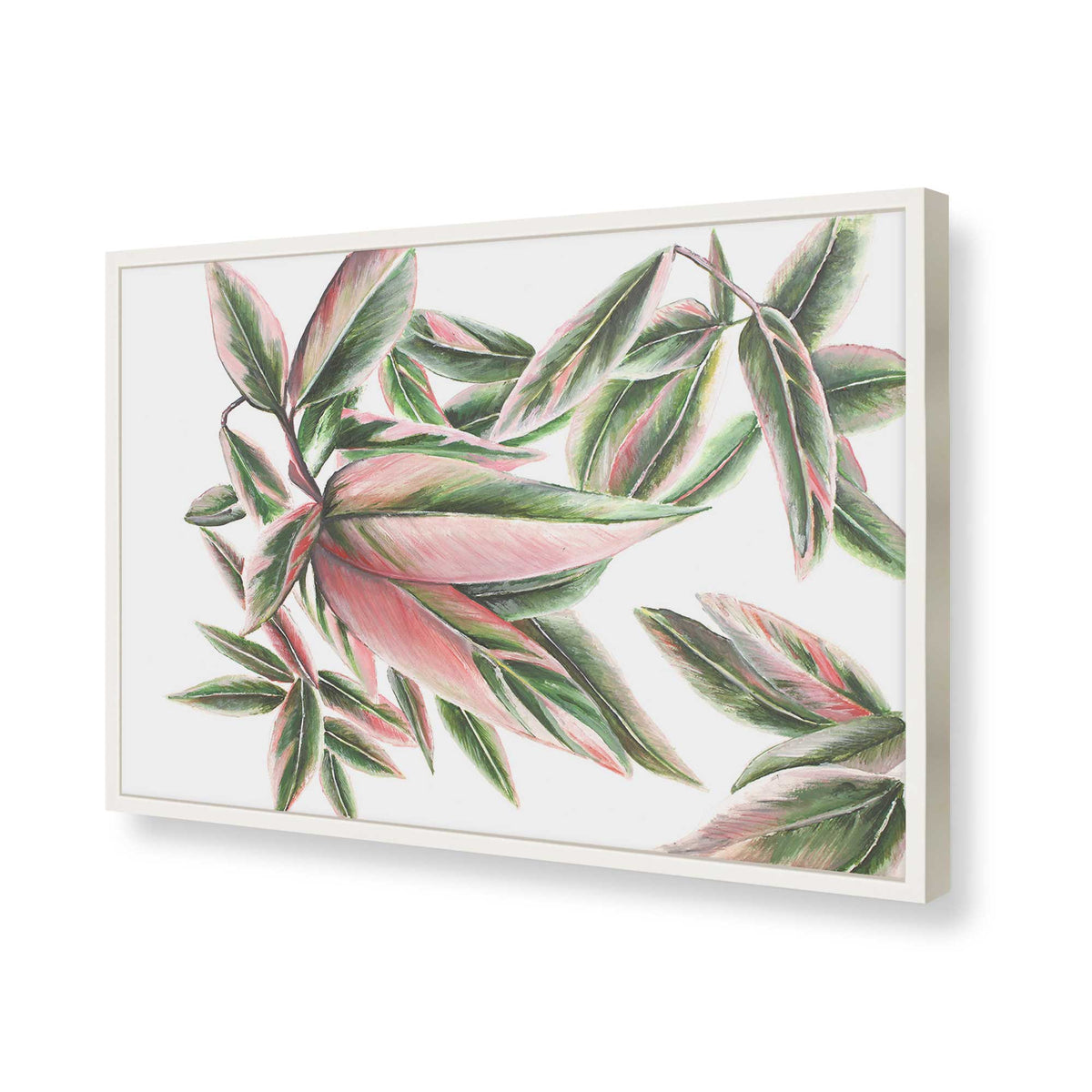 [Color:Opaque White], Picture of art in a Opaque White frame of the corner