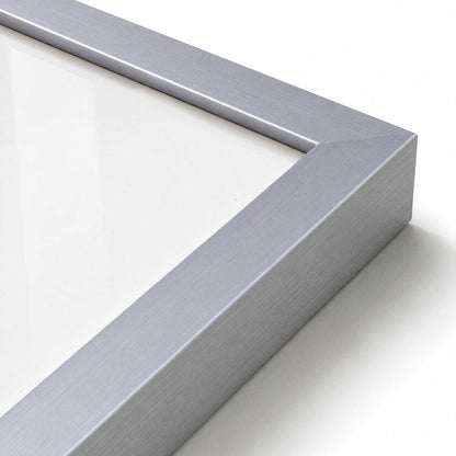 [Color:Polished Chrome], Picture of art in a Polished Chrome frame at an angle
