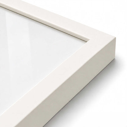 [Color:Opaque White], Picture of art in a Opaque White frame at an angle