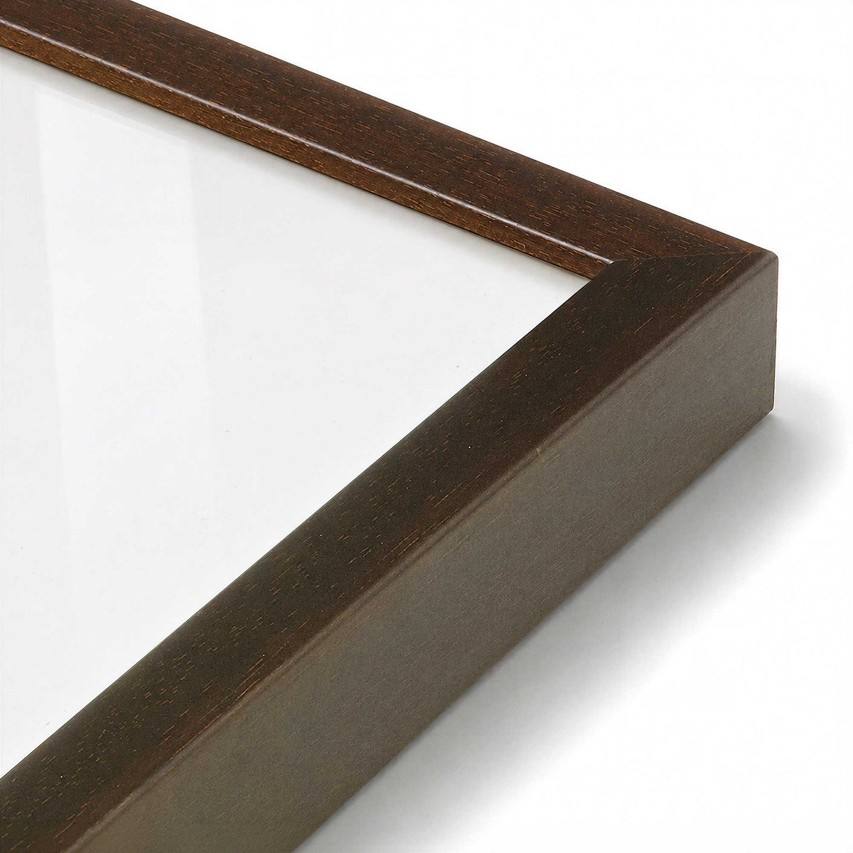[Color:Brown], Picture of art in a Brown frame at an angle