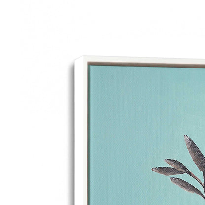 [Color:Opaque White], Picture of art in a White frame at an angle