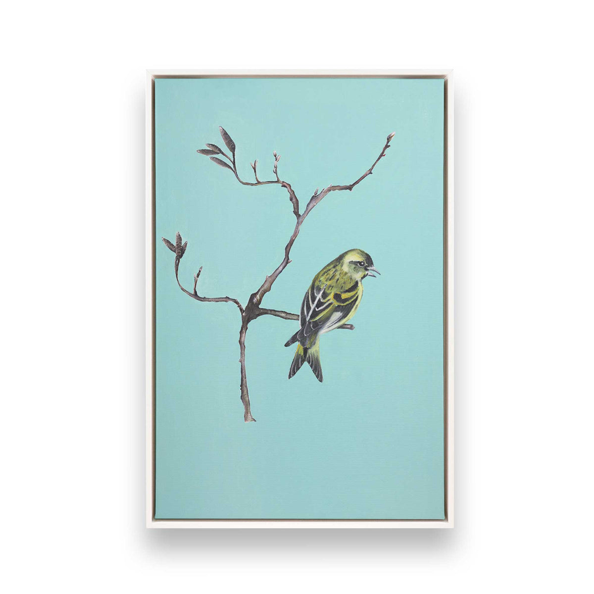 [Color:Opaque White], Picture of art in a White frame