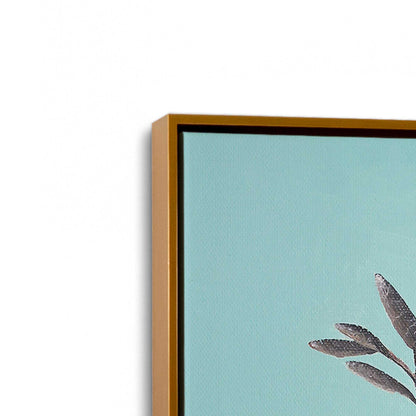 [Color:Polished Gold], Picture of art in a Polished Gold frame at an angle
