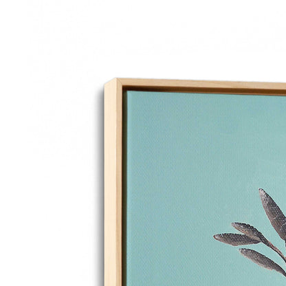 [Color:American Maple], Picture of art in a American Maple frame at an angle
