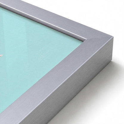 [Color:Polished Chrome], Picture of art in a Polished Chrome frame at an angle