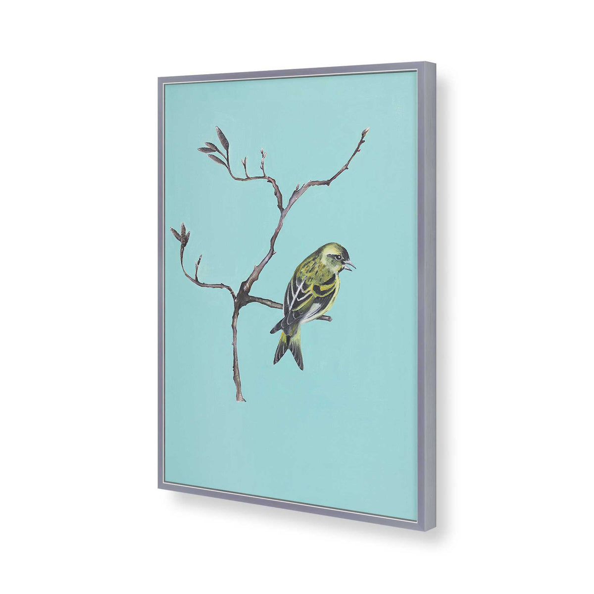 [Color:Polished Chrome], Picture of art in a Polished Chrome frame of the corner