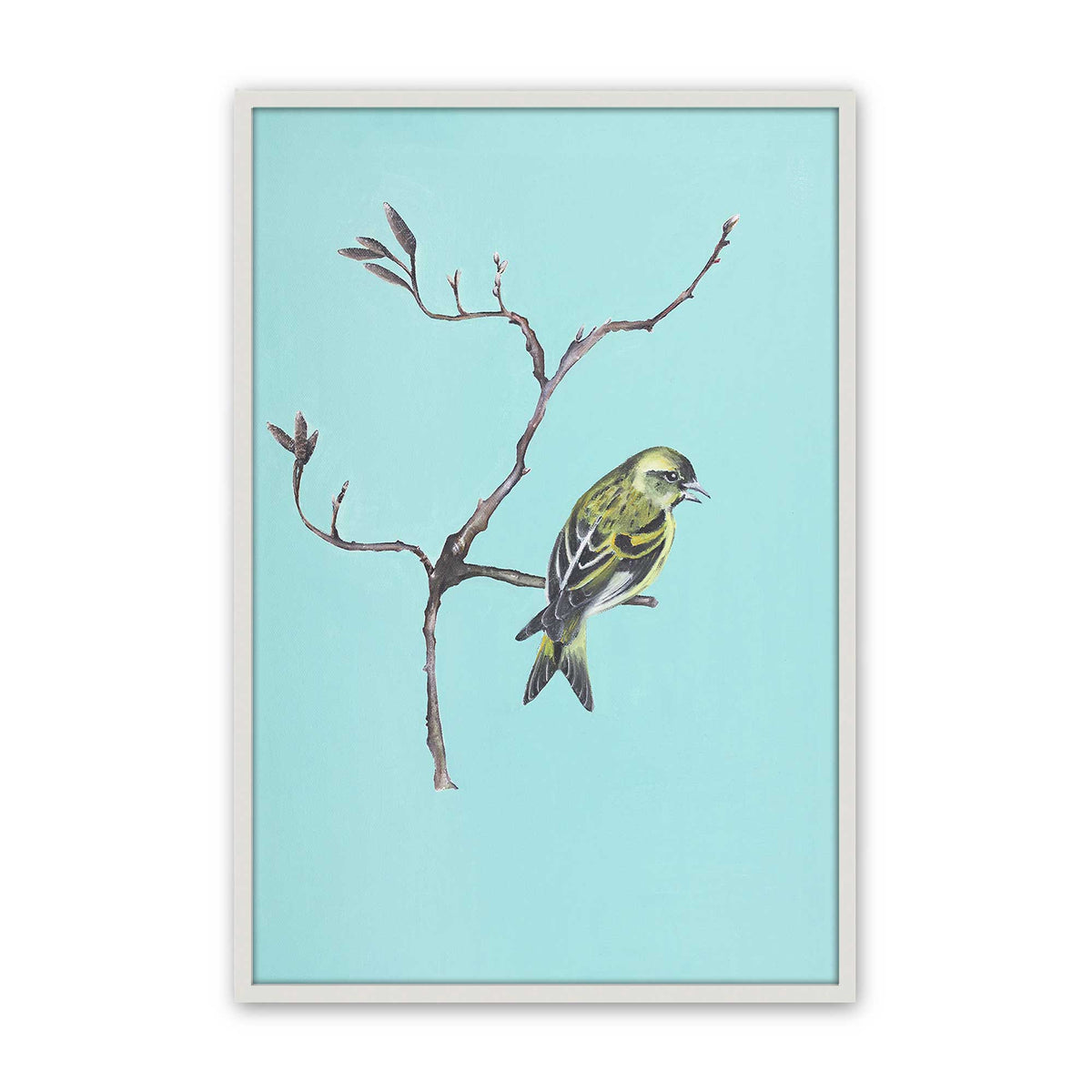 [Color:Opaque White], Picture of art in a Opaque White frame