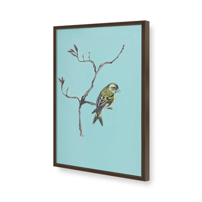 [Color:Brown], Picture of art in a Brown frame of the corner