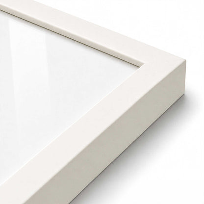 [Color:Opaque White], Picture of art in a Opaque White frame at an angle