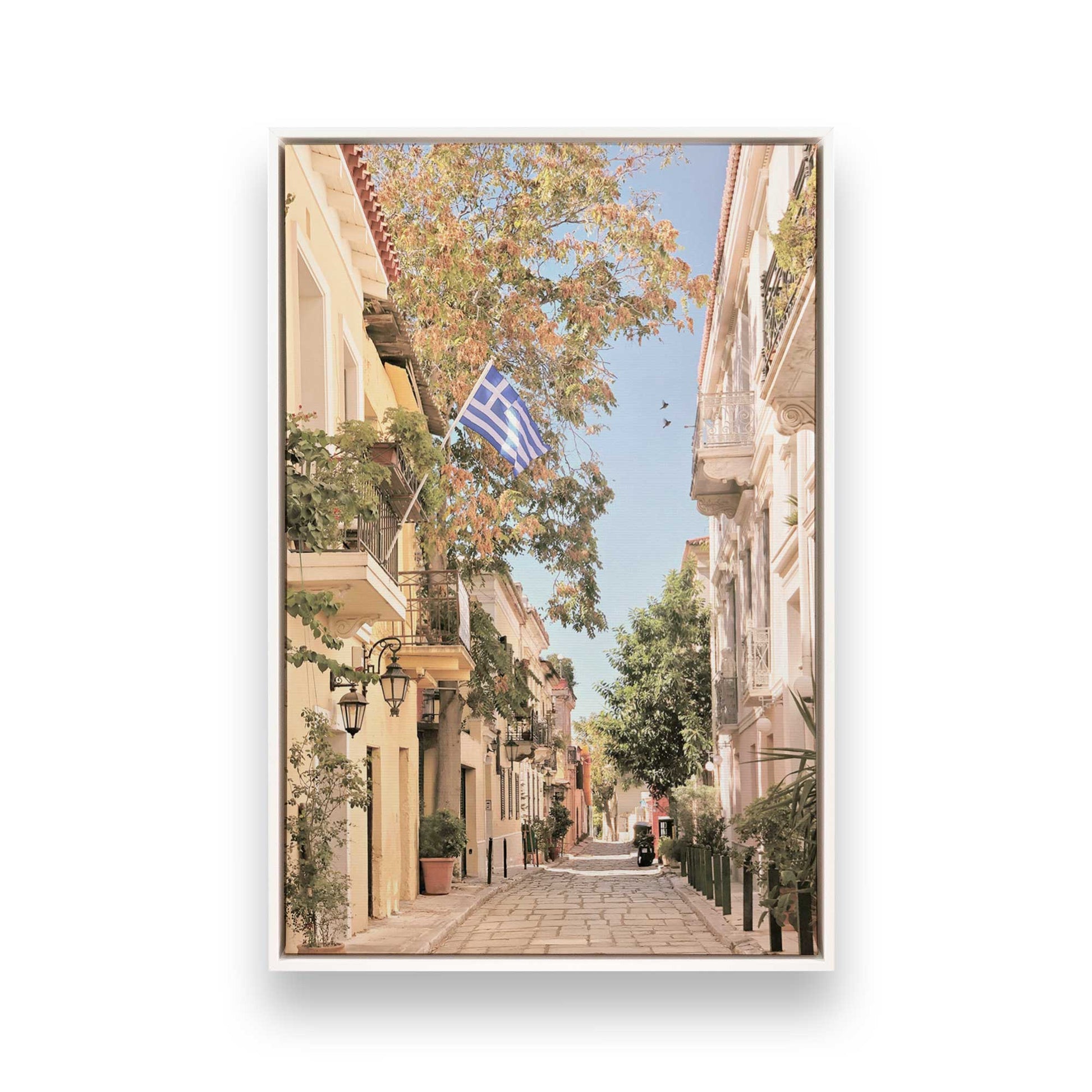 [Color:Opaque White], Picture of art in a White frame