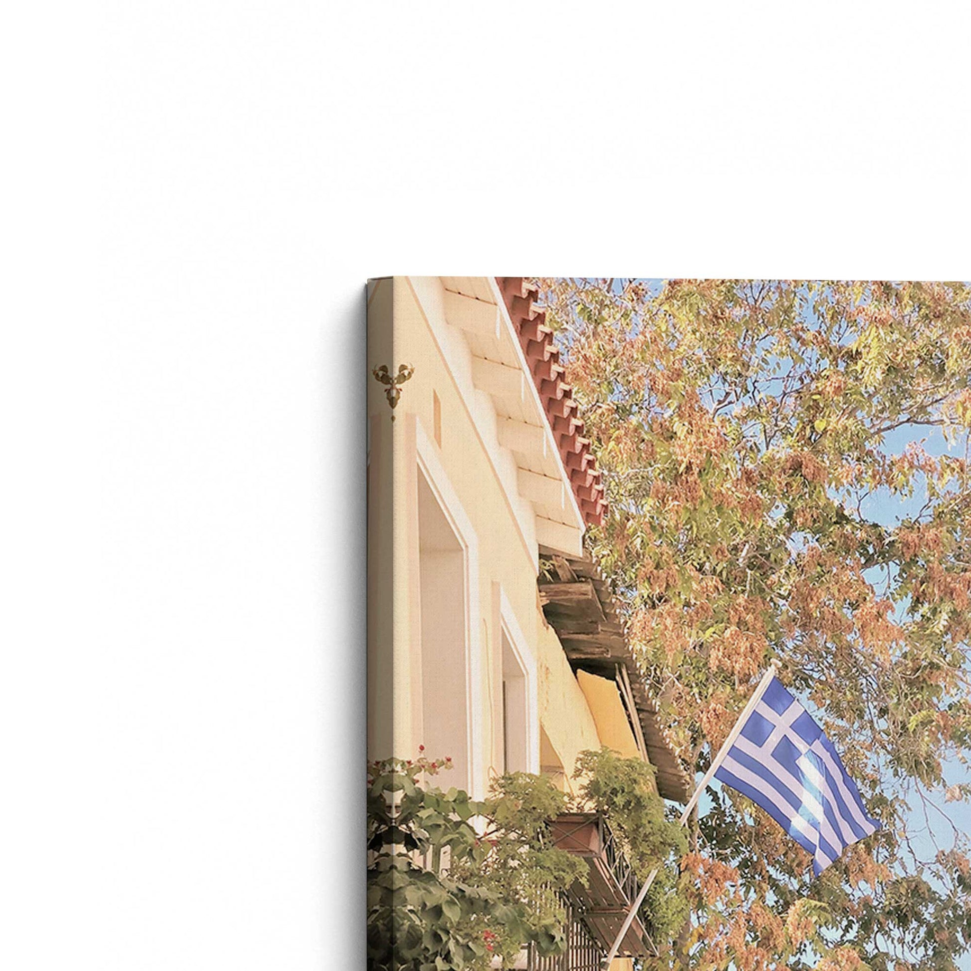 [Color:Stretched Canvas], Picture of the corner of the art