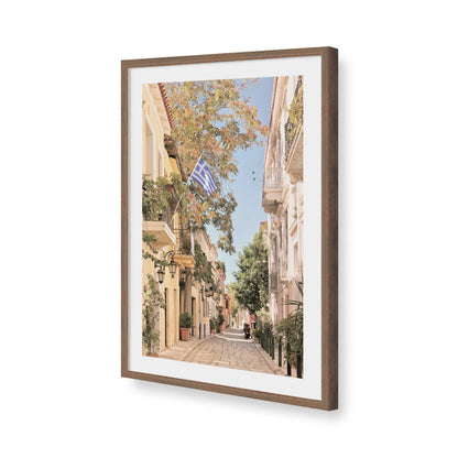 [Color:Walnut], Picture of art in a Walnut frame of the corner