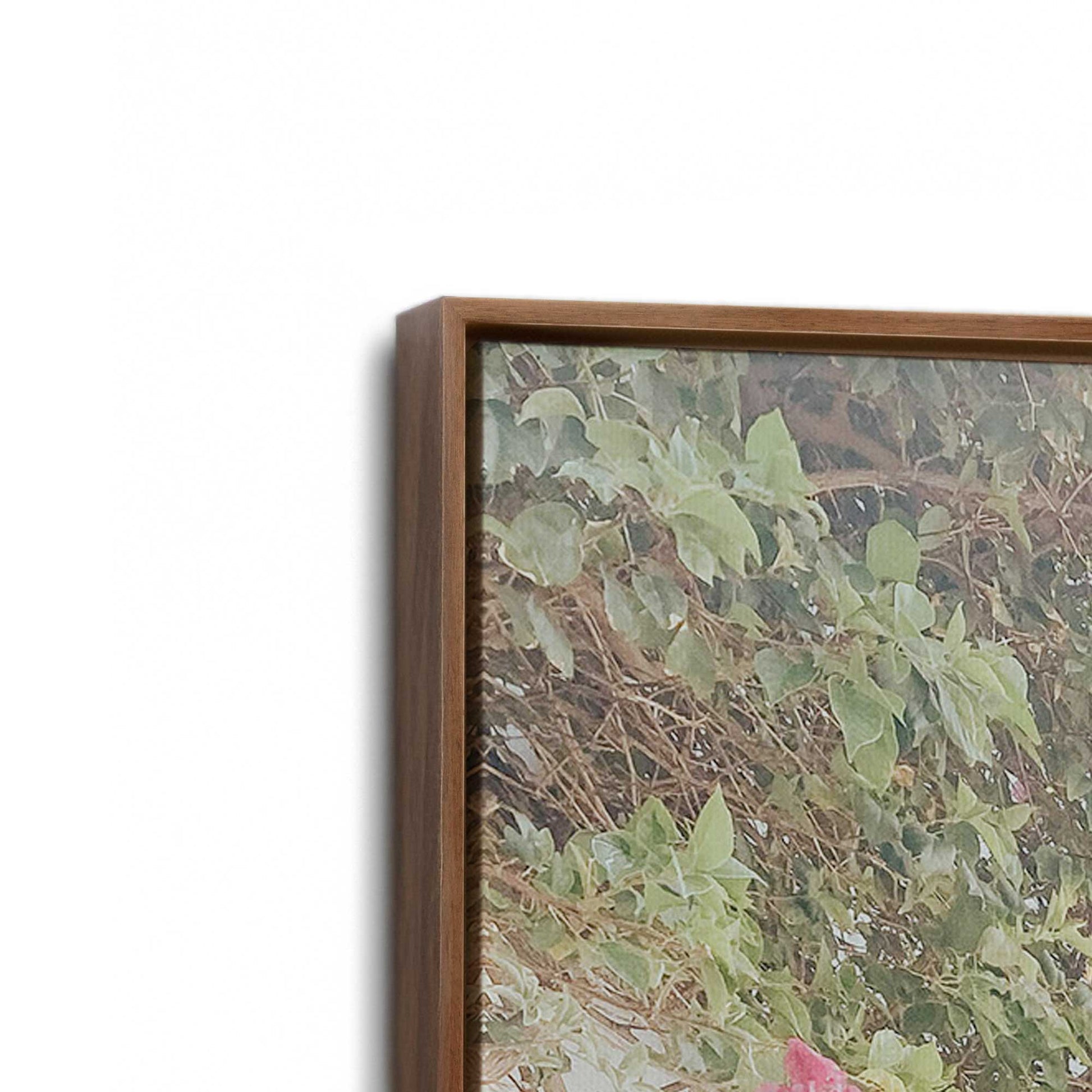 [Color:Walnut], Picture of art in a Walnut frame at an angle