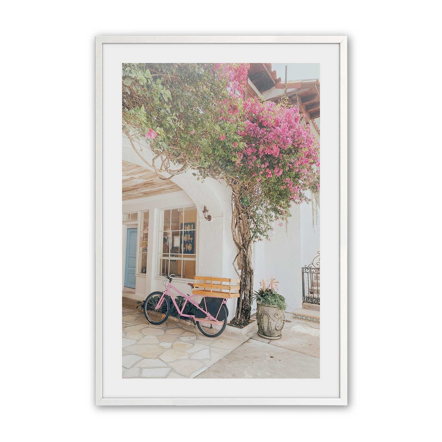 [Color:Opaque White], Picture of art in a Opaque White frame