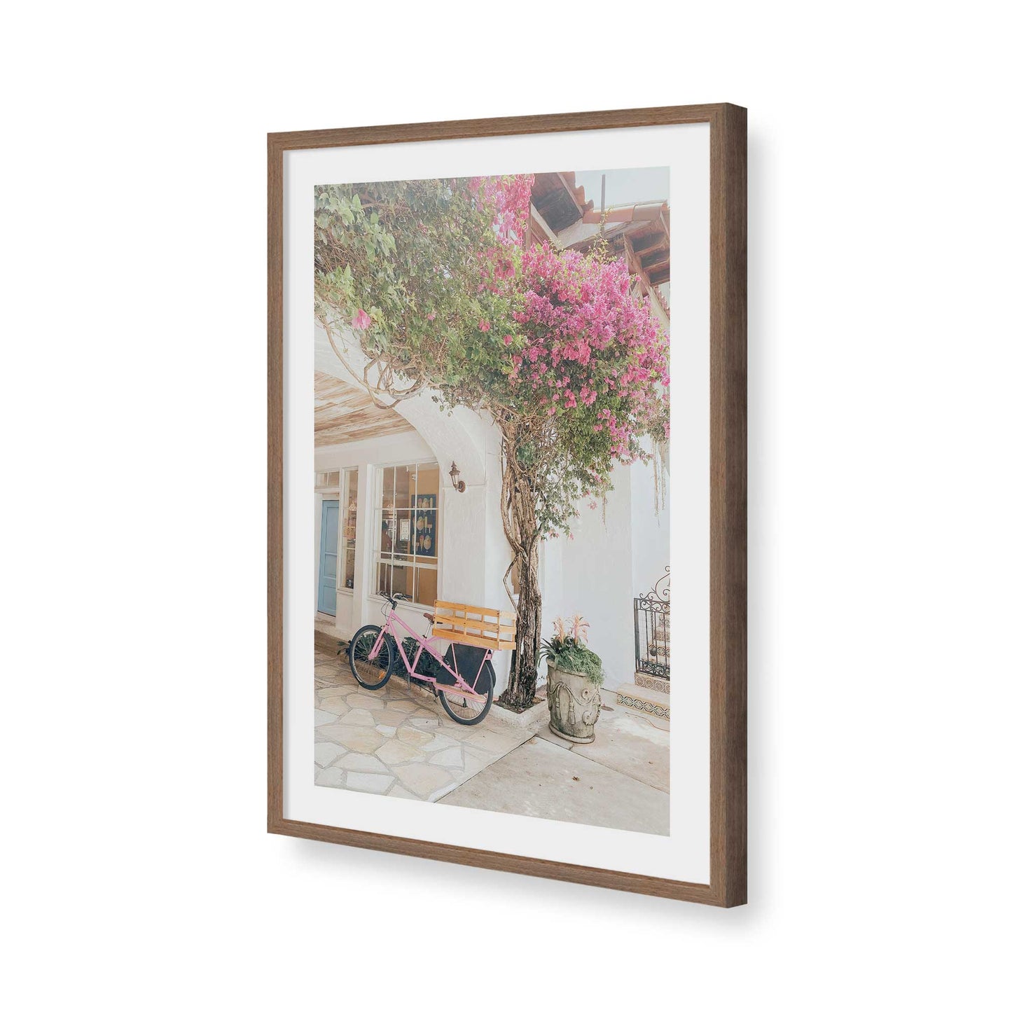 [Color:Walnut], Picture of art in a Walnut frame of the corner
