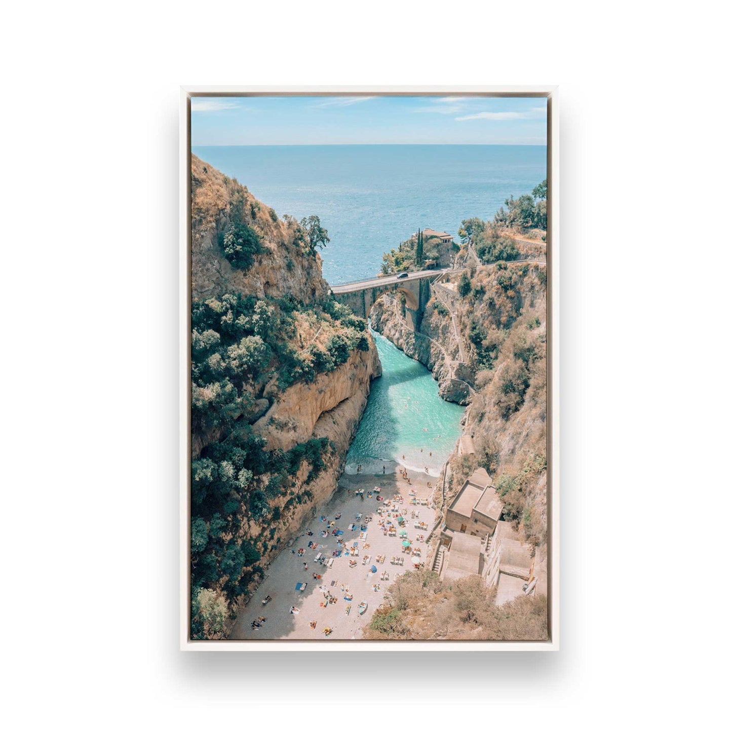 [Color:Opaque White], Picture of art in a White frame