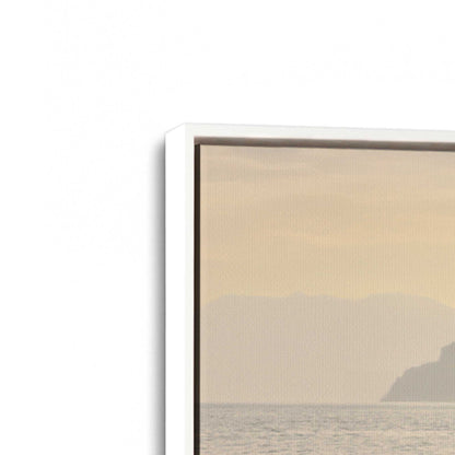 [Color:Opaque White], Picture of art in a White frame at an angle