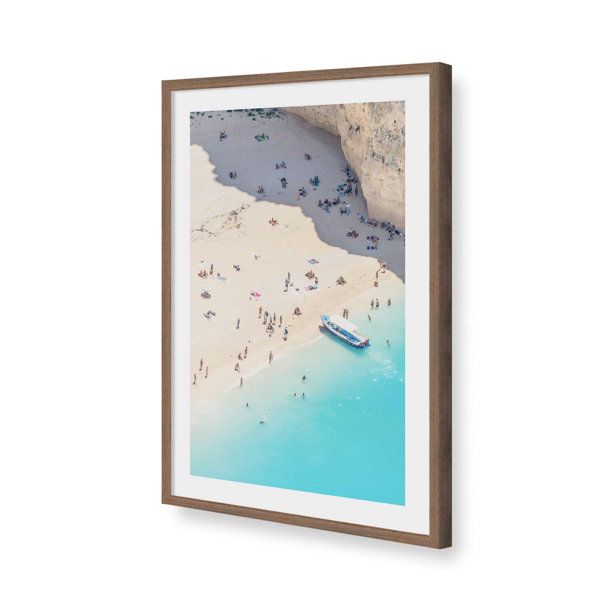 [Color:Walnut], Picture of art in a Walnut frame of the corner