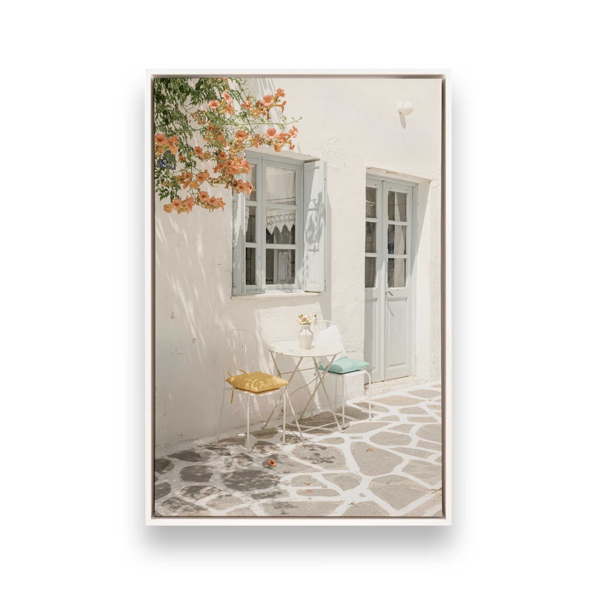 [Color:Opaque White], Picture of art in a White frame