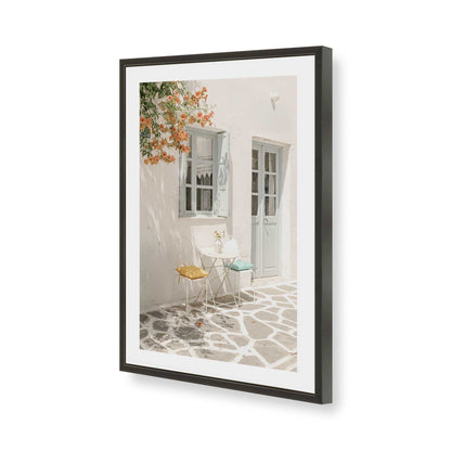 [Color:Satin Black], Picture of art in a Satin Black frame of the corner