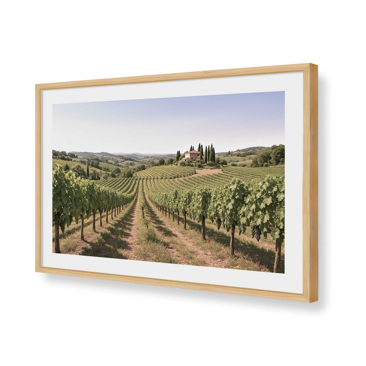 [Color:Polished Chrome], Picture of art in a Polished Chrome frame of the corner