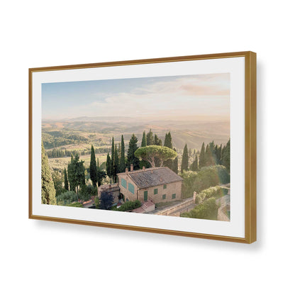 [Color:Polished Chrome], Picture of art in a Polished Chrome frame of the corner