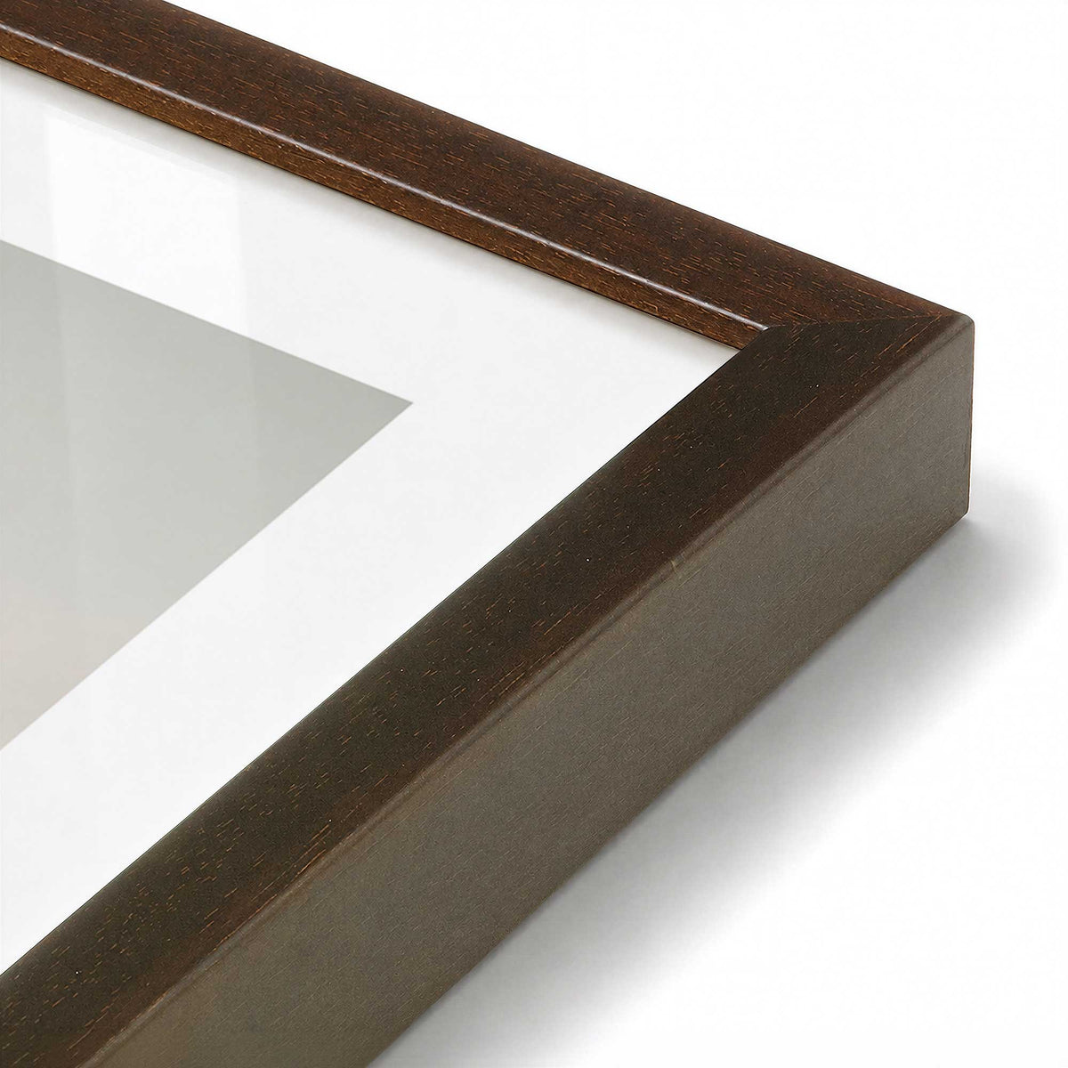 [Color:Belvinder Brown], Picture of art in a Belvinder Brown frame at an angle