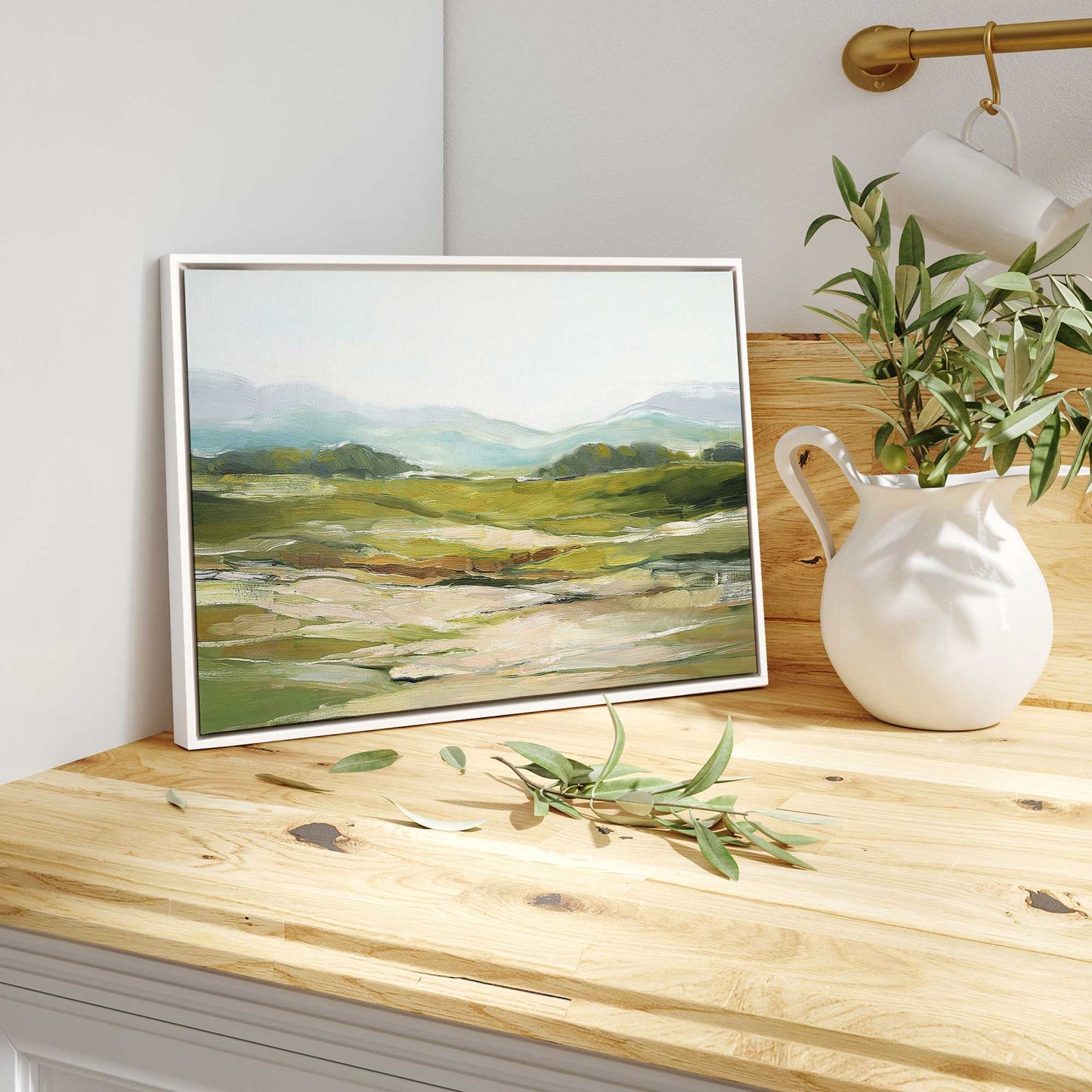 Soft Hillside View Canvas Print