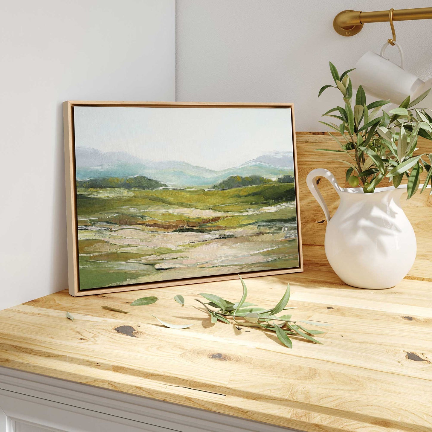 Soft Hillside View Canvas Print