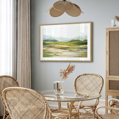 Soft Hillside View Art Print